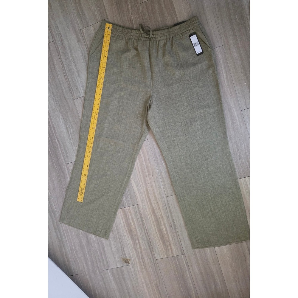 Soho Apparel Ltd Womens XL Olive Green Wide Leg Drawstring Pants 8081A117RS NWT